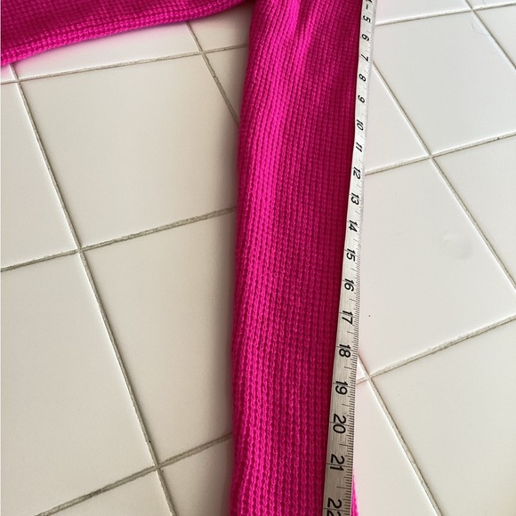 Aqua 100% Cashmere Hot Pink Scoop Neck Sweater From Bloomingdale's - Picture 8 of 10